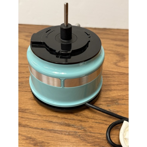 KitchenAid Food Chopper KFC3516 Replacement 3.5 Cup Motor Base Aqua Blue WORKS! - Picture 4 of 6